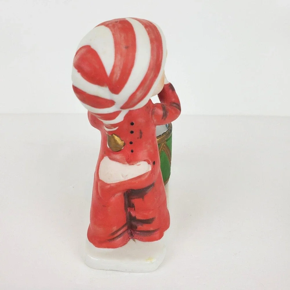 Vintage 1978 Jasco Christmas Luvkins Child Hat Yawning Red Pajamas Candle Holder